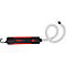 Gereedschap met flexibele hals en haak, rode knop en zwarte handgreep, fabrikant KS TOOLS.